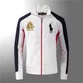 jacket ralph lauren garcon france polo big polyester an crown 1887 blanc